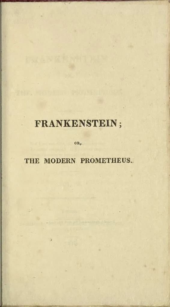 Frankenstein; or, The Modern Prometheus cover